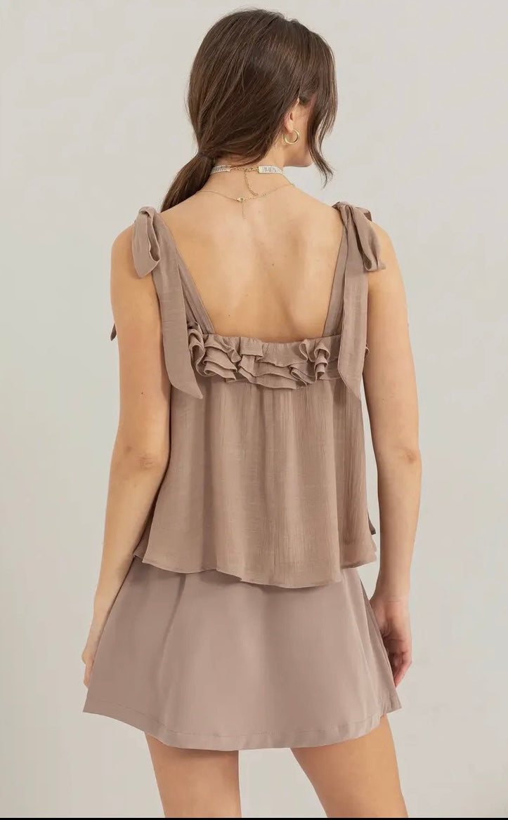 Tie shoulder drill top