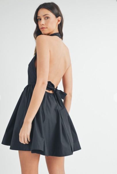 Poplin Halter Dress Dottie's Boutique Poplin Halter Dress Dottie's Boutique