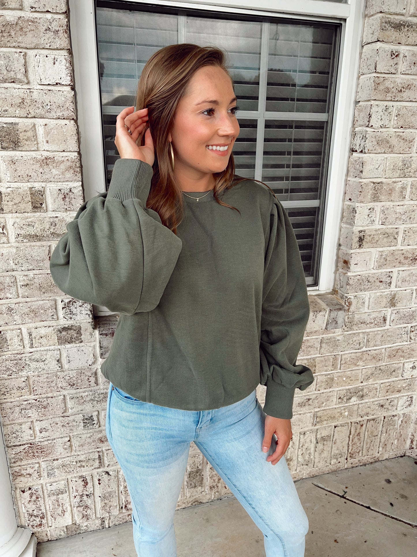 Extra Love Brushed French Terry Pullover