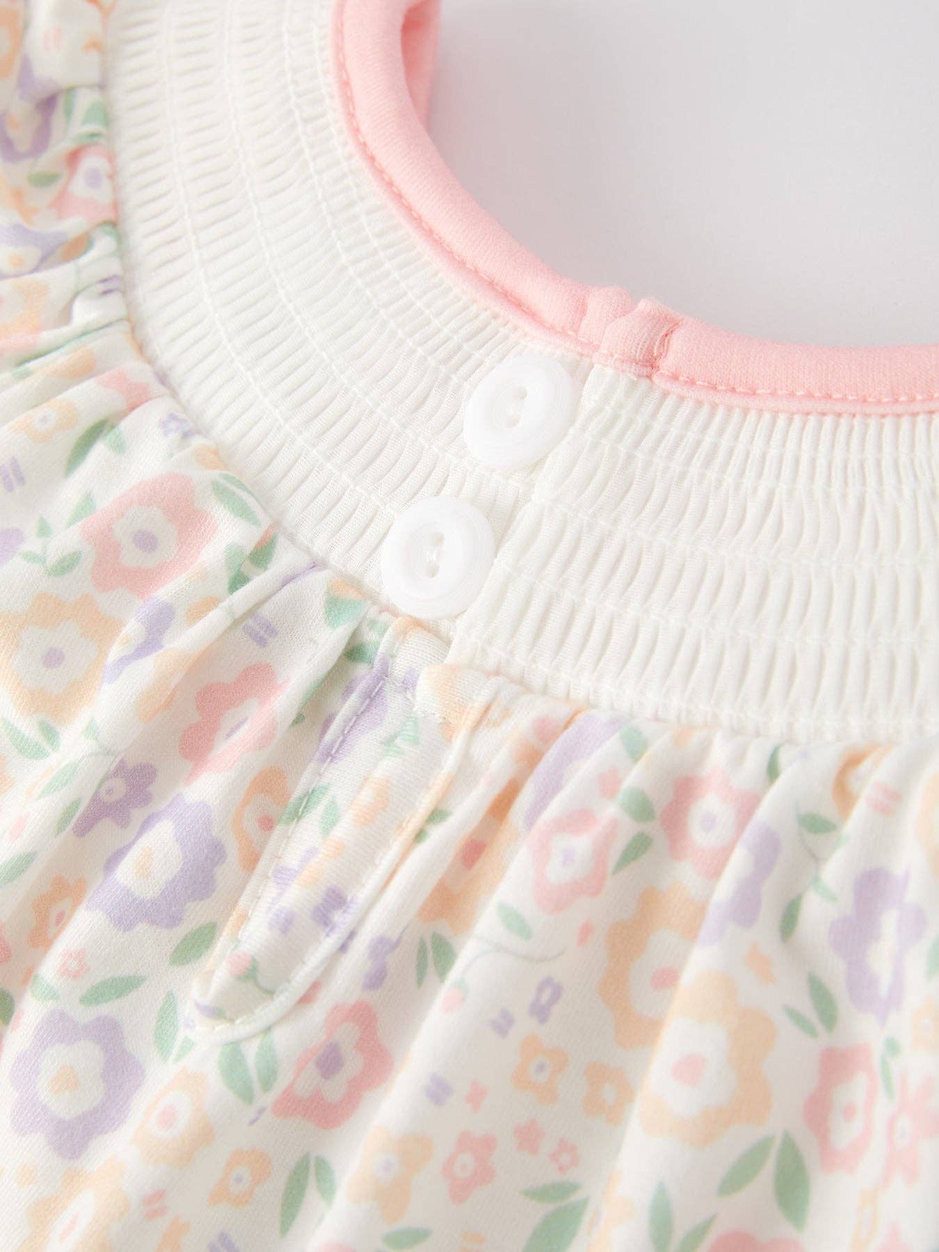 Easter Cross Smocking Romper