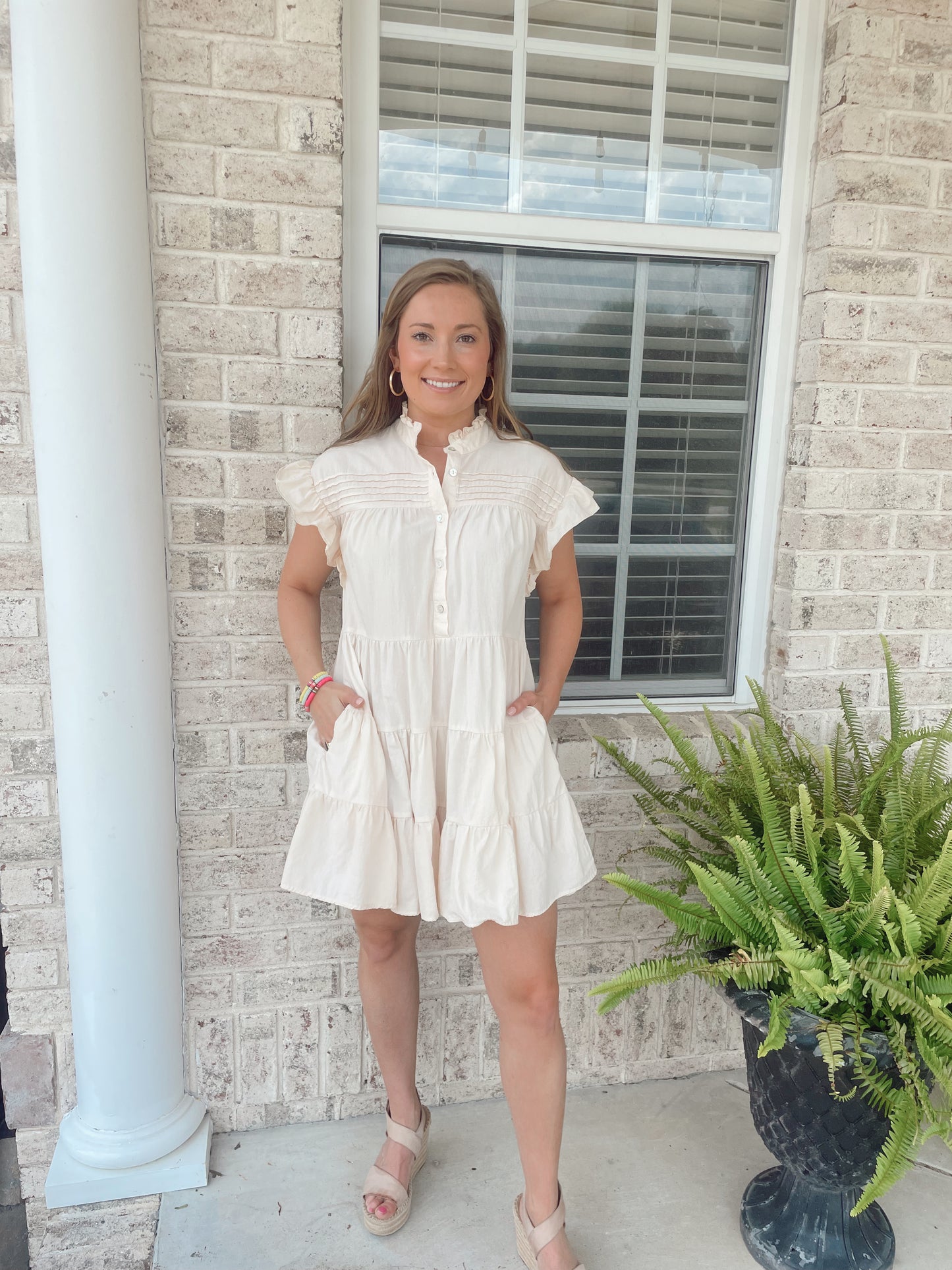 Tiered Mini Dress